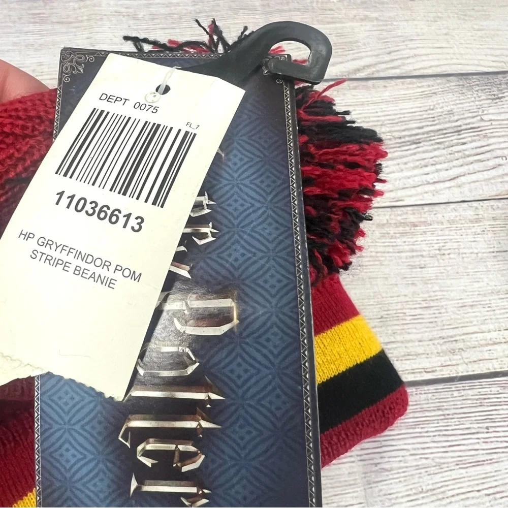 Harry Potter Gryffindor Pom Knit Beanie Hat Box Lunch NWT Unisex
